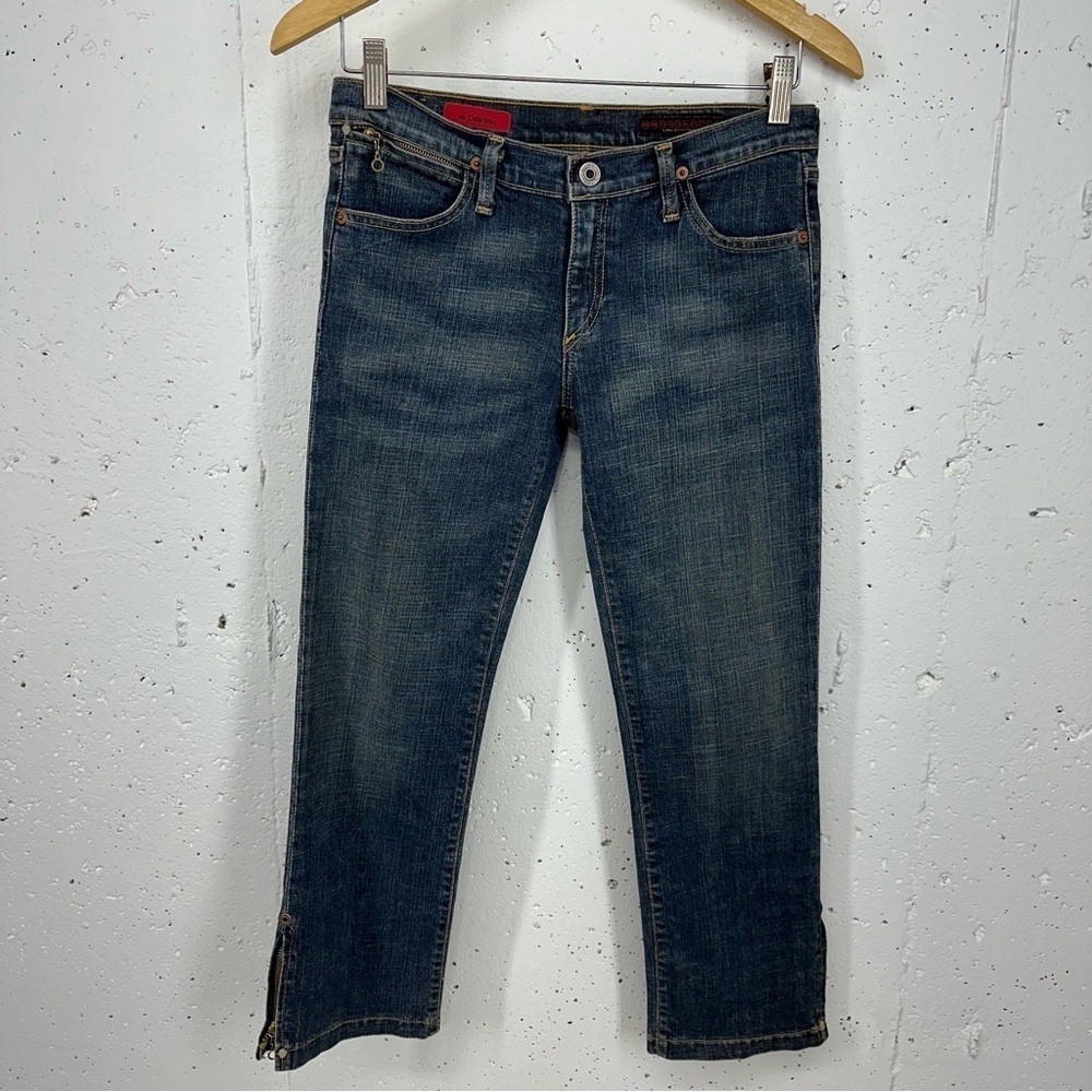 Y2k AG Adriano Goldschmied size 27 the Delicious Low Rise Crop Jeans Vintage